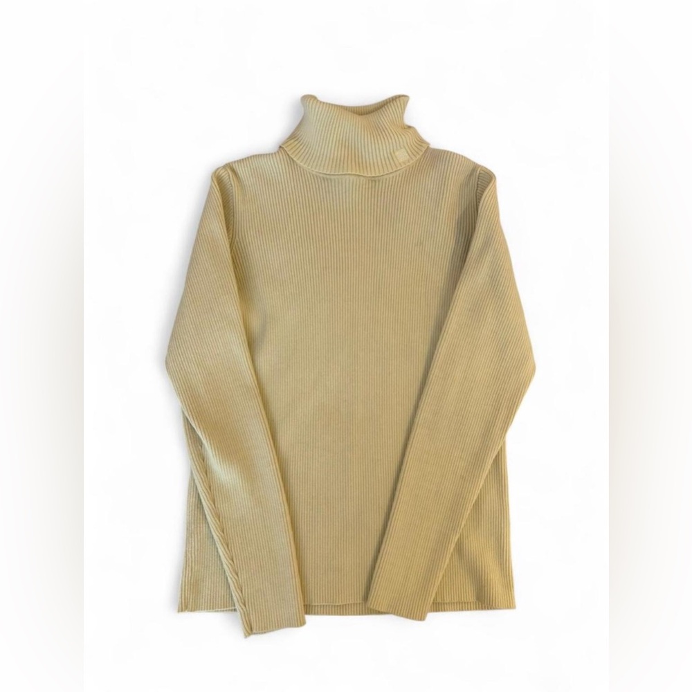 Chic Yellow Turtleneck Sweater